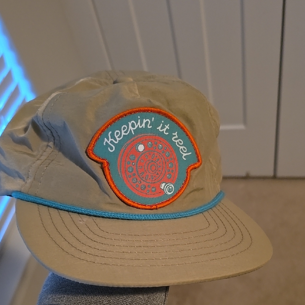 Tan Cap with Embroidered Patch